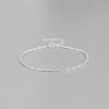 Pulseira Estilo Coreano da Coreia do Sul Design de Moda Personalizado Artesanal Minimalista Formato de Balde de Carro Pulseira de Prata Sterling S925 Joias para Mulheres