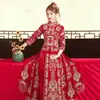 Vestido Xiuhe Novia 2026 Nuevo Estilo Vestido de Boda Estilo Chino Vestido de Novia Corona de Fénix y Velo Falda Mamian para Mujer Xiuhe Venta al por Mayor