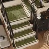 Alfombrilla retro de lujo ligero para peldaños de escalera, absorbente de agua, secado rápido, alfombrilla suave de tierra de diatomeas antideslizante, adecuada para dúplex y madera maciza, alfombrilla para escaleras resistente a la suciedad