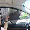 Cortina de Rede Magnética para Janela Lateral de Carro, Tecido de Proteção Solar e Isolamento Térmico para Janela de Carro, Cortina de Sol Magnética Retrátil para Carro Pequeno