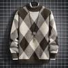 Transfronteiriço Quente Quente em estoque Outono e Inverno Novo Suéter Casual Gola Redonda Suéter Básico plus size Suéter Solto