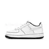 Putian Company Versão de Luxo Af1 Air Force One Amortecido ao Ar Casual Esportivo Versátil Duas Camadas Couro de Vaca Tênis Brancos Marca da Moda