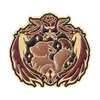 Broche Transfronterizo Nuevo Personalizado de Príncipe de Cuento de Hadas Accesorios Metálicos Creativos de Zorro Rosa de Dibujos Animados Lindos Insignia