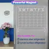 Novo em Estoque Placa Acrílica para Limpeza Úmida e Seca Quadro de Escrita Adesivos para Geladeira Calendário Semanal Magnético Quadro de Recados Quadro de Mensagens