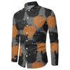 Nueva camisa de hombre europea y americana con estampado de Halloween, de Amazon, eBay y AliExpress, camisa informal personalizada de moda.