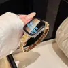 Pulseira de Metal Zircônia Cobre com Pontos de Estrela Adequada para Apple Watch iWatch 12ª Geração 11/10