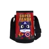 Funda de Termo de Cuero para Estudiantes con Dibujos, Portátil, con Correa Cruzada, para Taza de Agua o Té Infantil, Funda para Termo