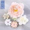 Traje de material DIY de flor de simulación rosa flor artificial flor de seda flor para horquilla tocado sombrero de graduado flor adhesiva decoración de bolsa de dolor