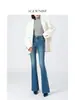 Jeans Básicos de Tiro Alto Elásticos en Cuatro Direcciones con Micro-Campana para Mujer, Ajustados Retro Nostálgicos, Levanta Glúteos, Adelgazantes, Nuevo Estilo Primavera 2026