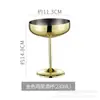 Copa de vino de acero inoxidable 304 de capa única de 500 ml, copa de vino tipo barril de gran capacidad colorida, resistente a caídas, con recubrimiento de cobre