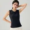 Chaleco de yoga ligero, transpirable y de secado rápido para usar al aire libre, chaleco deportivo sin mangas para fitness, camiseta completa para entrenamiento