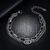 Acero de Titanio Nariz de Cerdo Pequeña Pulsera de Doble Capa para Hombre Moda Versátil para Viajes al Trabajo Accesorios de Lujo Ligero de Alta Gama para Mujer