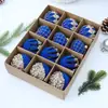 Decoraciones de Navidad, adornos de bola aterciopelada, decoraciones de techo para árbol de Navidad, adornos de bola colgantes para crear una escena festiva