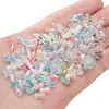 4x 8mm cuentas de arroz de vidrio doméstico superior color mágico cuentas de bambú transparentes material de pulsera de cuentas hecha a mano DIY accesorios