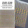Pegatinas para Uñas de Corazón Personalizables, Lote Mixto de Varios Estilos, Corazón de Color Sólido Simple Versátil Plano, Pegatinas para Uñas DIY Estilo Dh
