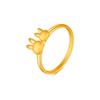 Anillo de conejo doble de color dorado de moda Guofeng, anillo de dedo con apertura ajustable, conejita del año del conejo del zodíaco chino, conejo Ji.