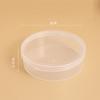 Caja de Plástico para 4 Estuches de Esponjas de Maquillaje, Caja de Almacenamiento para Esponjas de Maquillaje, Caja de Empaque de Puff de Cuatro Compartimentos, Caja de Empaque para Puff de PP