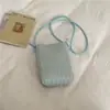 Bolso Tejido Nuevo de Otoño para Mujer 2026, Bolso para Teléfono Móvil con Diseño PU Estilo Coreano, Bolso Cruzado Versátil Casual para Mujer