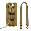 Conjunto de copos de água portáteis multifuncionais ajustáveis para viagens ao ar livre, estilo militar, esportivo, bolsa de cintura para garrafa de água tática MOLLE