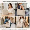 Bolso Tote Transfronterizo Feihong para Mujer, Bolso de Almacenamiento Multibolsillo de Gran Capacidad para Viajes Diarios, Viajes Casuales, Bolso de Hombro Portátil