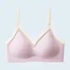 Comércio Exterior Transfronteiriço Mais Vendido Sutiã Sem Costura de Tamanho Grande Sem Aro, Anti-Queda, Estilo Fino de Verão, Roupa Íntima Bonita com Costas Coloridas