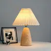 [Transfronteiriço] Recarregável Criativo Presente Tecido Cerâmica Preta Vintage Cordão Tecido Luminária de Mesa com Atmosfera Importada