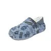 Pantuflas Cerradas de Moda con Estampado para Hombre para Otoño e Invierno, Suela Gruesa, Antideslizantes, Zapatos de Algodón Peludo con Tacto Suave, Pantuflas de Algodón Calientes para el Hogar