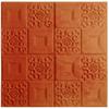 Adhesivos de Pared 3D en Relieve Papel Tapiz Acolchado Suave Autoadhesivo Hogar Anticolisión Color Sólido Papel Tapiz de Espuma Adhesivos Decorativos Decorativos 3D Impermeable