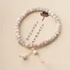 Natural Novo Estilo Chinês Estilo Retrô Estrela Lua Semente de Bodhi Pó de Bodhi Lótus Contas Pulseira Masculina e Feminina Mori Superior