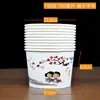 Caja completa de tazones de papel desechables, cajas para comida rápida, cajas gruesas comerciales de gran tamaño para llevar, tazones para sopa, cajas de desayuno, uso doméstico, baratas, más loncheras