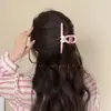 Chica estilo bosque~Pinza de garra con lazo tricolor, popular entre las influencers femeninas, nuevo modelo 2026 pinza de tiburón, exquisito accesorio para el cabello para la parte posterior de la cabeza