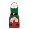 Nuevo Delantal Navideño Transfronterizo, Impermeable y a Prueba de Aceite, Delantal Decorativo Navideño Creativo y Original, Venta al por Mayor a partir de una Pieza