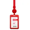 Portatarjeta de Identificación para el Trabajo con Cordón Retráctil, Plástico para Insignia de Empleado con Hebilla de Fácil Extracción, Tarjeta de Identificación Personalizada con Hebilla de Seguridad Desprendible