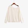Moda para Mujeres de Talla Grande: Top Asimétrico Hombros Descubiertos, Otoño/Invierno 2026, Ropa Interior de Punto para Tallas Grandes, 23381