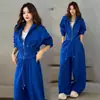 Conjunto Deportivo Casual para Mujer 2026 Otoño Nuevo Elegante Sudadera con Capucha Holgada Adelgazante Pantalones de Pierna Ancha Conjunto de Dos Piezas Moderno