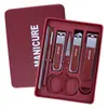 Set de Tijeras para Uñas Transfronterizo de 6 Piezas Cortauñas Cortauñas Anti-Salpicaduras Especial para Pedicura Tijeras para Uñas Oblicuas