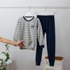 Conjunto de ropa interior infantil de otoño e invierno 2024, pantalones de algodón para otoño, pantalones de algodón coreano cepillado para otoño al por mayor