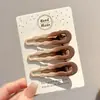 Pinza de pico de pato para maquillaje de moda estilo coreano, básico y simple, alto valor estético, pinza lateral, no deja marca, nuevo modelo 2026, pinza para el cabello elegante