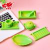 Set de Té de Bambú Fresco Chino Joyería con Pegamento de Crema DIY Accesorios Decoración para Casa de Muñecas Imán para Refrigerador Accesorios de Resina