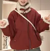 Parka Reversível de Pelo Sintético de Visão 2026 Inverno Solta Casual Casaco de Pelo de Alta Qualidade Reversível para Mulheres