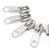 Punto de fábrica n.°. 3, No. 5, No. 8, No. 10 cabezales de tracción de nailon funda de almohada para equipaje funda de edredón cabezal de cremallera de placa larga de aleación de zinc