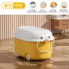 Caja de Almacenamiento para Juguetes de Niños Cesta Caja de Almacenamiento Linda Caja de Plástico Hogar Bebé Animales de Dibujos Animados Paquete Caja de Almacenamiento para Snacks