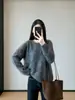 Deixa a pele super clara~ O processo escovado faz parecer super modelador, estilo solto, preguiçoso, roupa quente para mulheres, 2026 novo inverno H091815