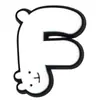 Animais de Desenho Animado Letras Inglesas PVC Borracha Macia Tamanho Pequeno Adesivos Planos Pingentes para Sapatos Bolsas Capas de Celular Acessórios Decorativos DIY
