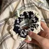 Goma para el pelo tipo scrunchie oversized de estilo coreano con múltiples capas, liga para el pelo de estilo perezoso, cuerda para coleta, accesorio para el pelo de alta gama