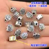 S999 Prata para Pés Vintage Auspicioso Contas Ruyi Contas de Balde Pulseira de Corda Tecida Colar Acessórios DIY Feitos à Mão
