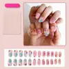 Flores Pequeñas Frescas y Lindas Transfronterizas Europeas y Americanas Parche Dulce Manicura Uñas Portátiles Mayorista Uñas Postizas Uñas Terminadas