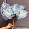 Flores Artificiales de Gran Venta Transfronteriza: Semillas de Hojas de Caladio de Colores de 7 Ramas, Caladio de Hoja Grande, Semillas de Caladio Bicolor, Flores de Maceta de Cuatro Estaciones, Flores Artificiales