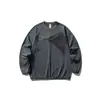 Camiseta Yidao Vintage 2026 Outono Nova para Uso Externo e Deslocamento Patchwork Irregular Funcional Solta Manga Longa Secagem Rápida para Homens