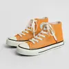 Tênis de Lona de Cano Alto Retrô Anos 70 para Estudantes Femininas Primavera 2025 Ulzzang Versátil Sapatos de Tecido Clássico Casal Masculino